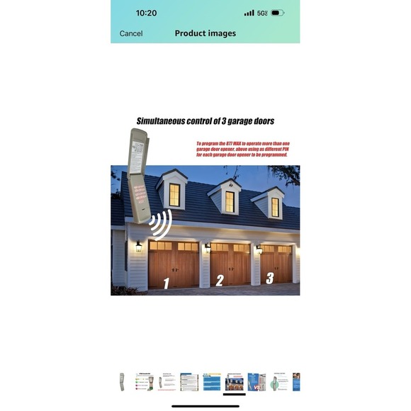 Wireless Garage Door Opener Keypad Remote Compatible with Liftmaster Chamberlain - Picture 8 of 11